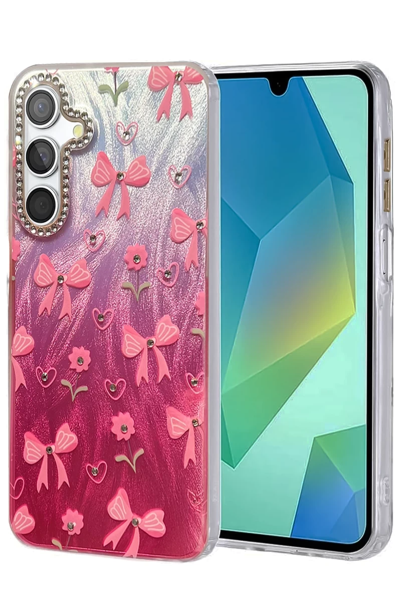 Samsung Galaxy A14 4G Uyumlu Kılıf Blade Aynalı Desenli Kapak - Desen 3