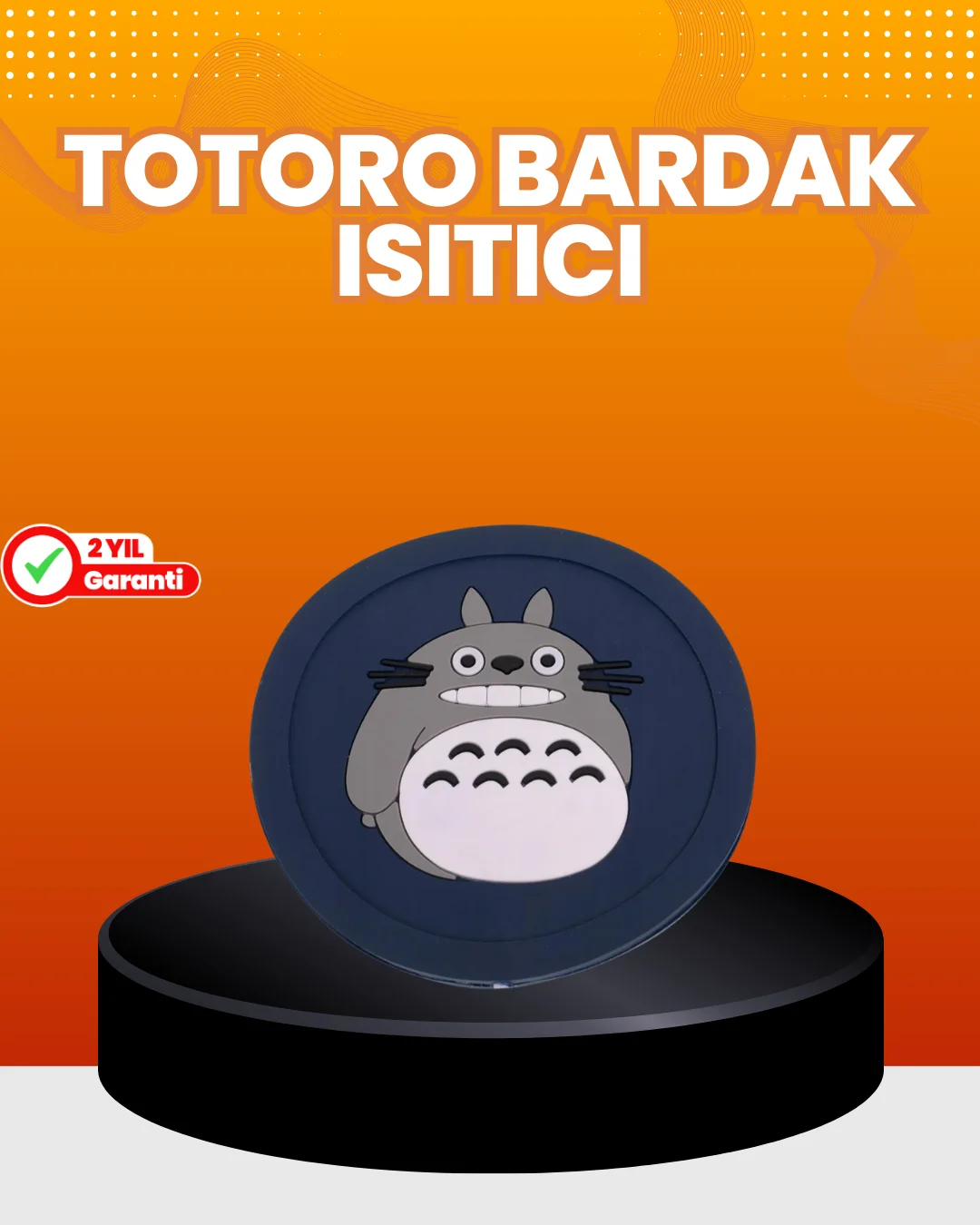 Totoro Figürlü USB Bardak Isıtıcı Sıcak Tutucu Mat 60 Derece Maksimum