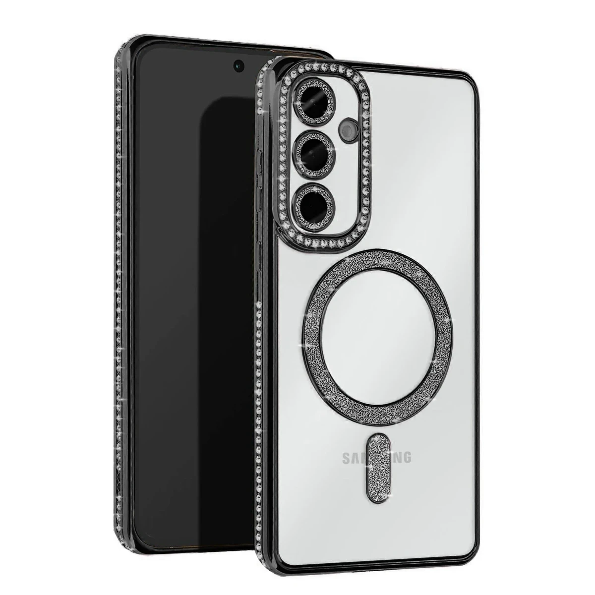 Samsung Galaxy A36 Joke Simli Magneticsafe Kılıf - Siyah