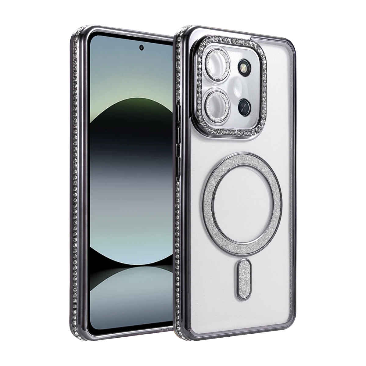 Xiaomi Redmi 15C 4G Joke Simli Magneticsafe Kılıf - Siyah
