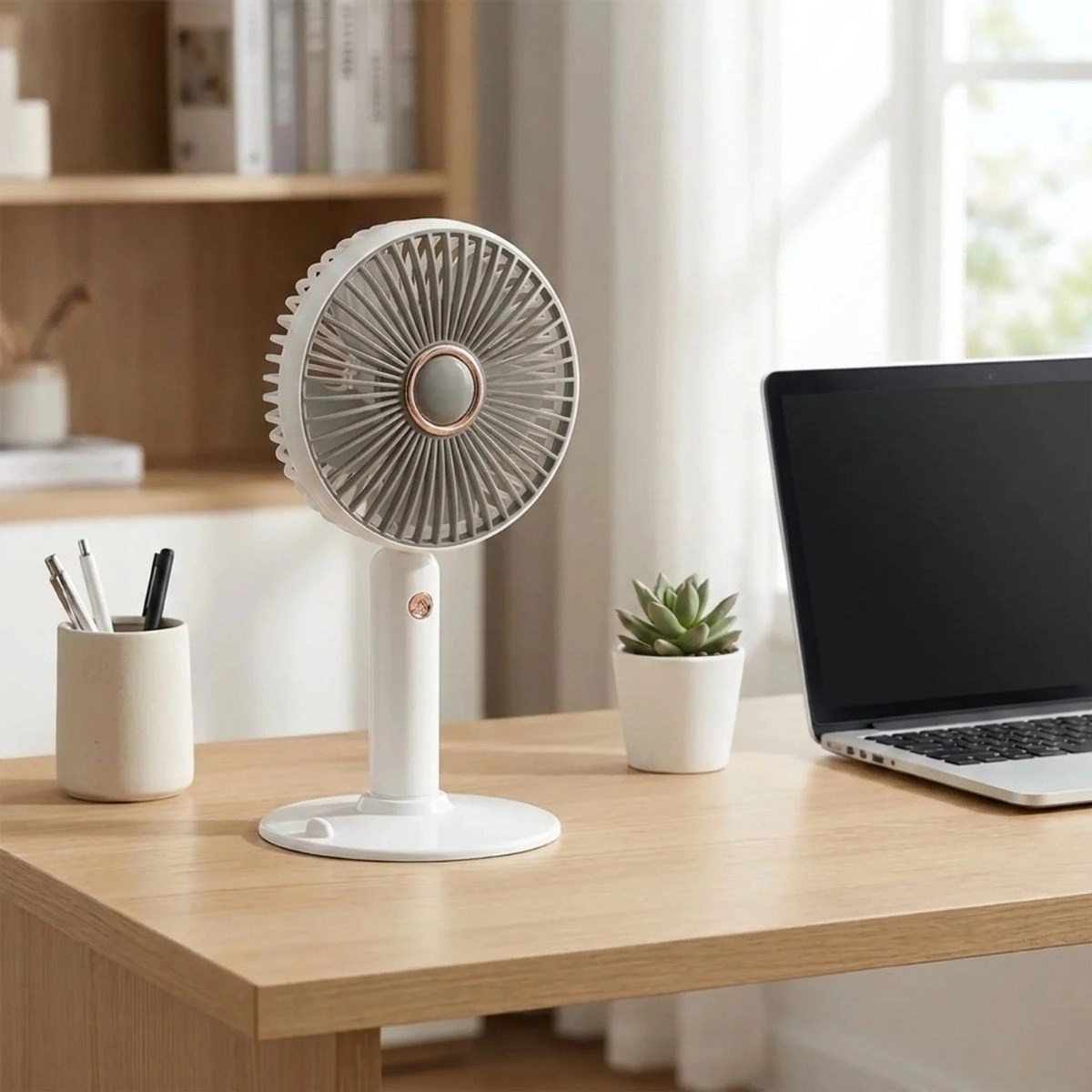 Taşınabilir Mini Fan 3 Kademeli Telefon Tutuculu Standlı
