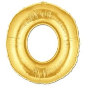 Altın Renk O Harf Folyo Balon 40 İnç