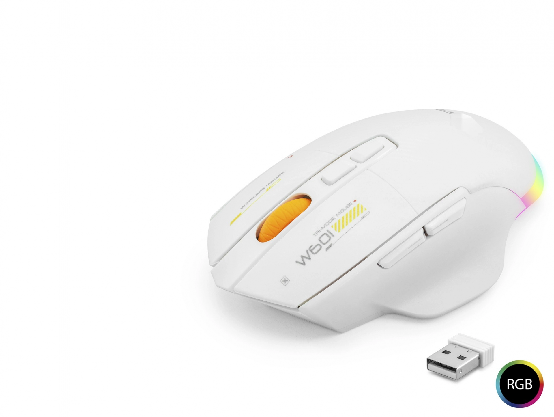 Ergonomik Kablosuz Mouse 12800 DPI 7 Tuş RGB Oyun İçin