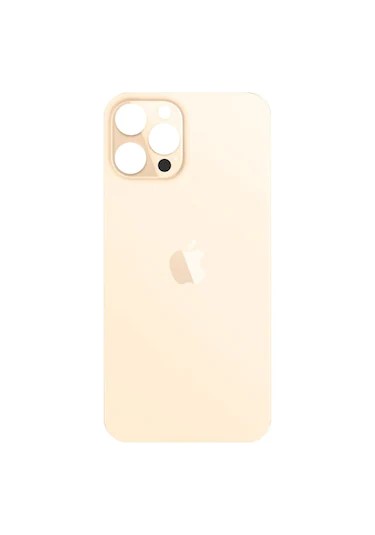 iPhone 12 Pro Uyumlu Arka Pil Kapağı (Cam) GOLD