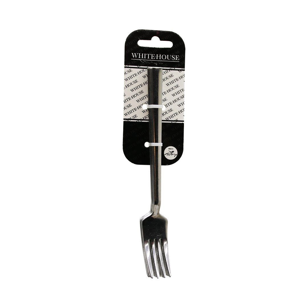 Şık Tasarımlı Metal Tatlı Çatal 2mm 6 Parça Set