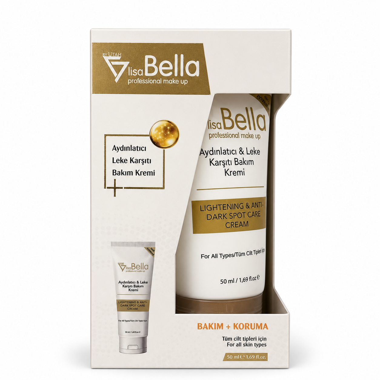 Lisa Bella Aydınlatıcı ve Leke Karşıtı Bakım Kremi 50 ml