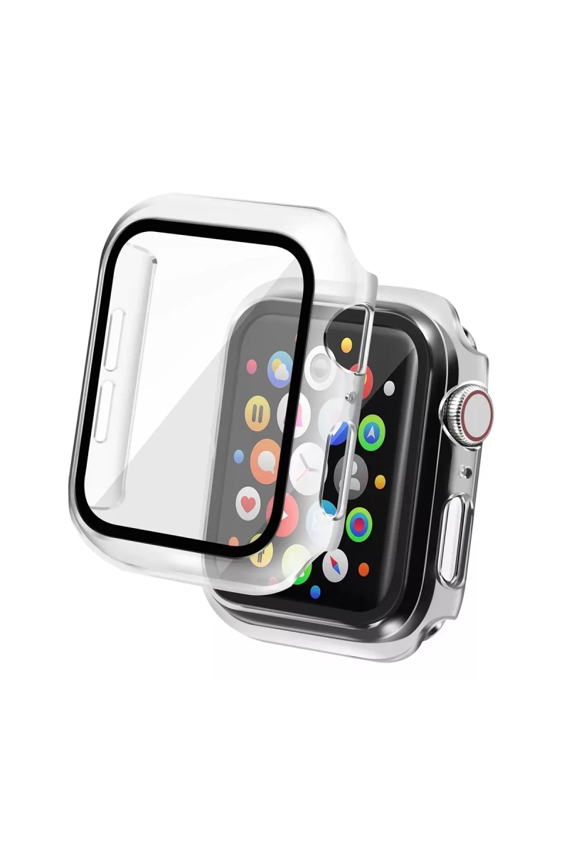 Apple Watch 42mm Uyumlu Camlı Kasa Ekran Koruyucu - Şeffaf