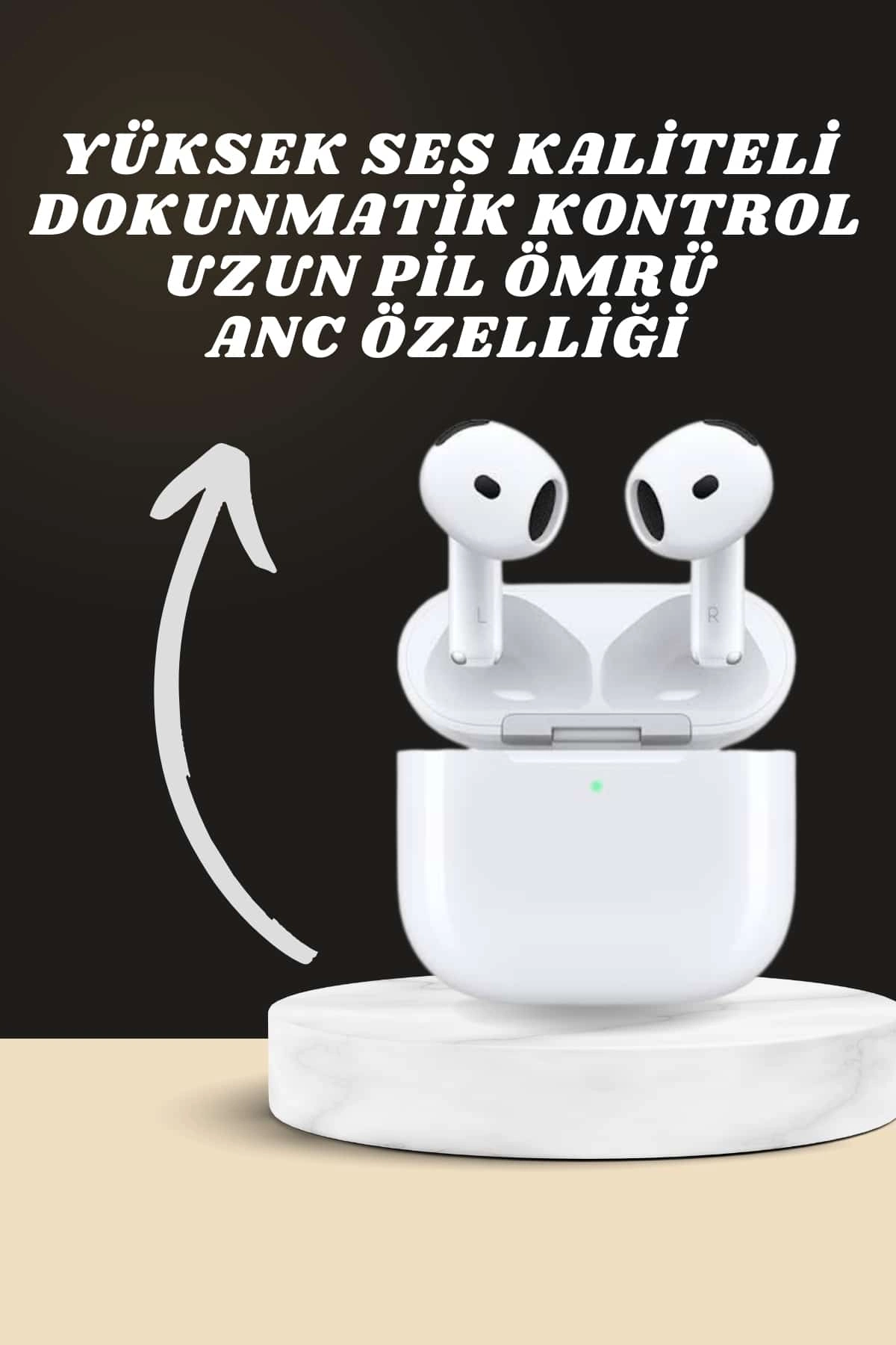 Dokunmatik Akıllı Saat 49 mm + 7 Kordonlu Kulaklık Seti