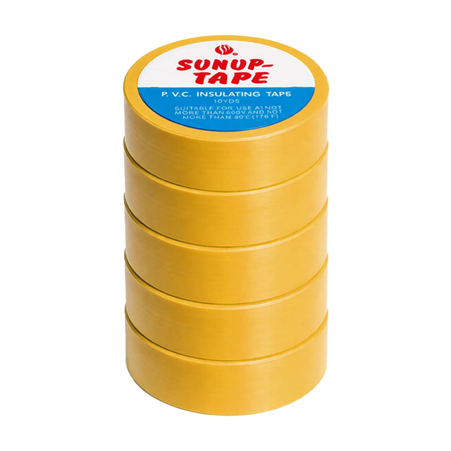 SN-27921 Sarı 0.13x18mm İzole PVC Elektrik Yalıtım Bant (5’li Paket)