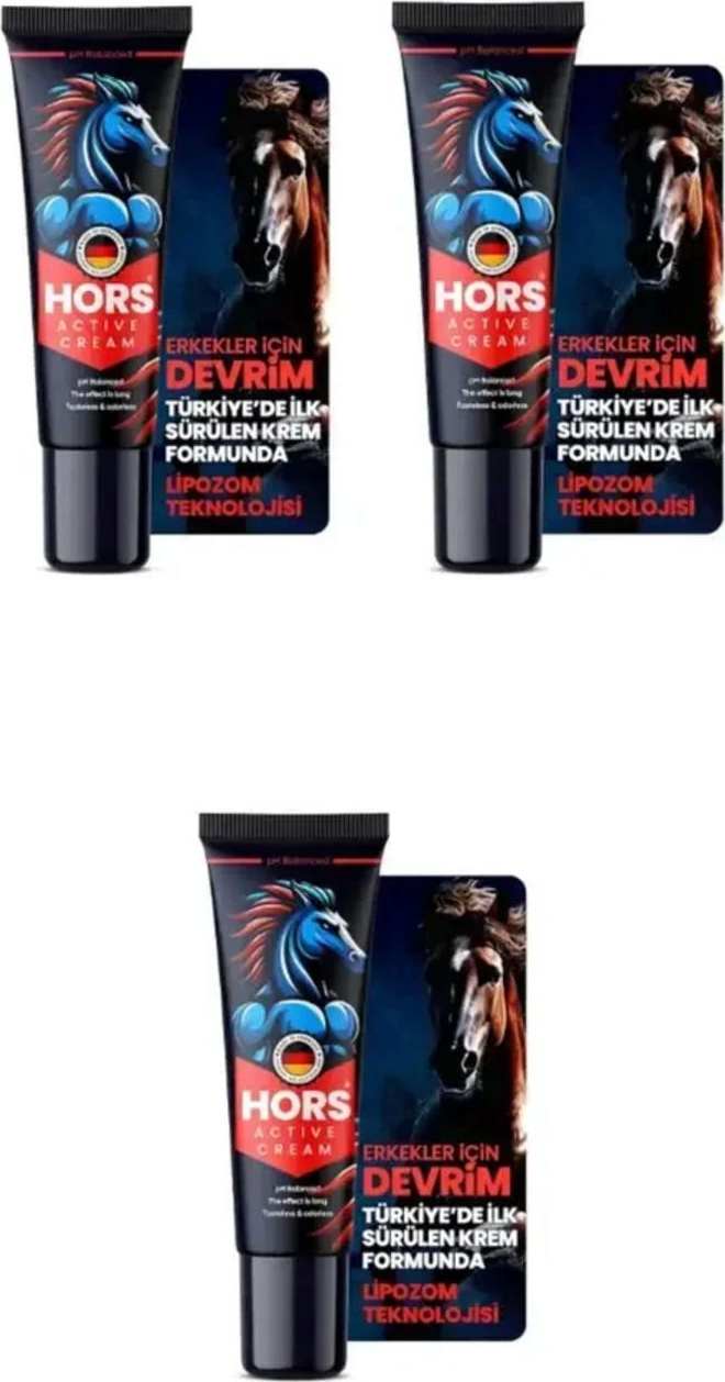 Hors Active Cream Krem 50  ml x 3 Adet