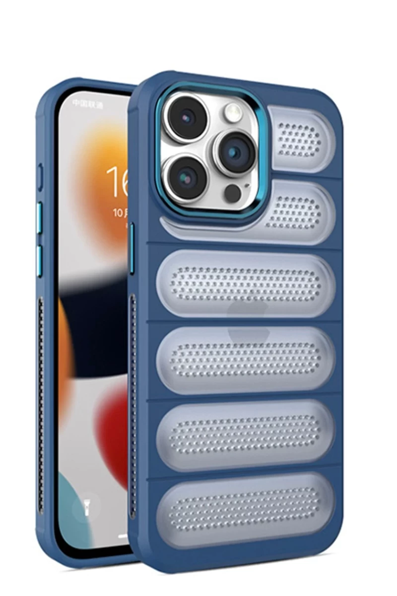 Apple iPhone 14 Pro Uyumlu Kılıf Airmax Silikon Kapak - Lacivert
