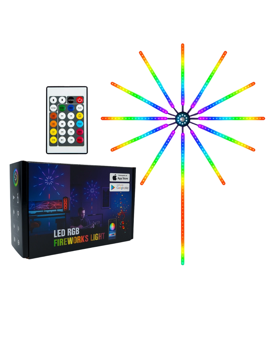 Modern Tasarımlı RGB LED Duvar Lambası 1 Adet