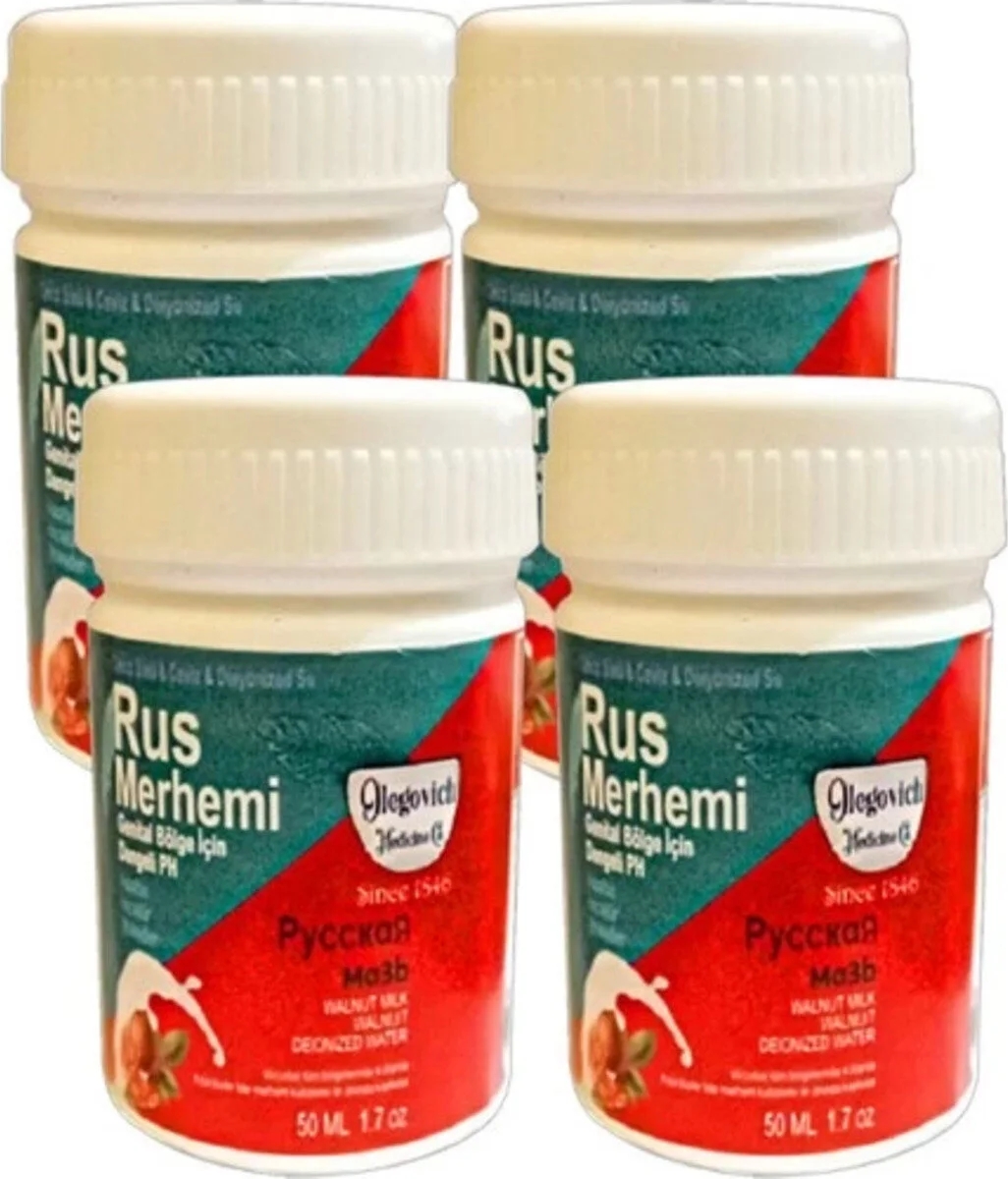 Süper Glegnd Özel Yerler Tüylere Krem Valnut Milk & Walnut 4 Adet Russ Merhemi 50 ml Kadın