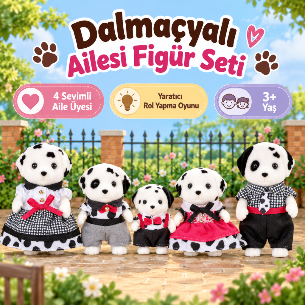 5862 Families Dalmaçyalı Ailesi +3 yaş (Adet fiyatıdır)