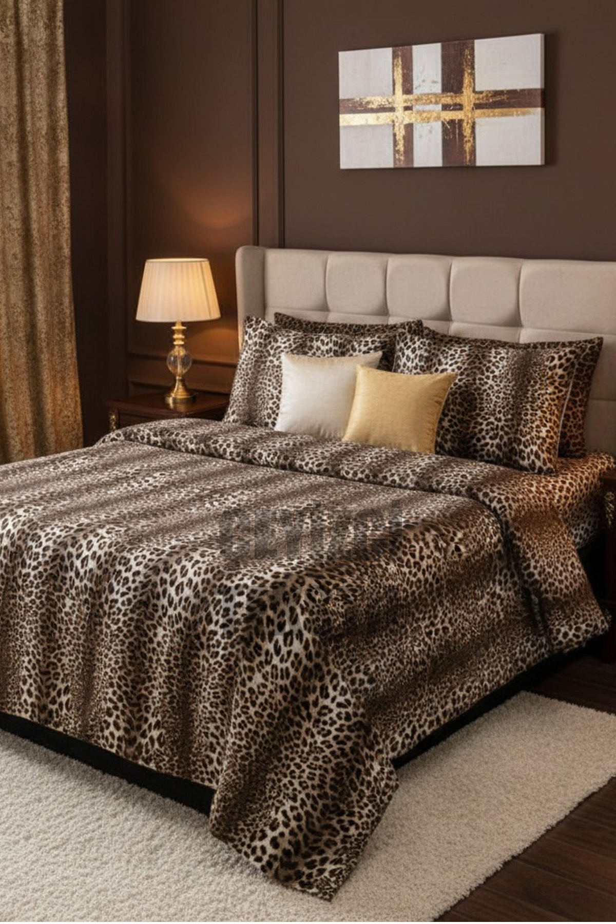Çift Kişilik Nevresim Takımı Leopar