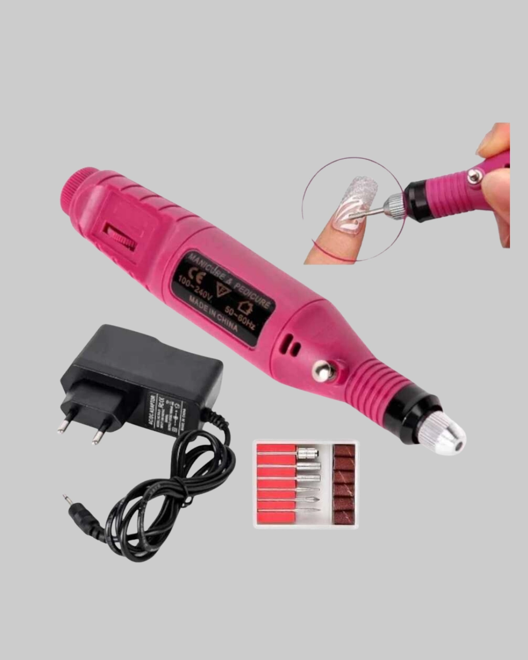 Hız Kontrolü Olan USB Şarjlı Tırnak Matkap Makinesi 99.000 RPM