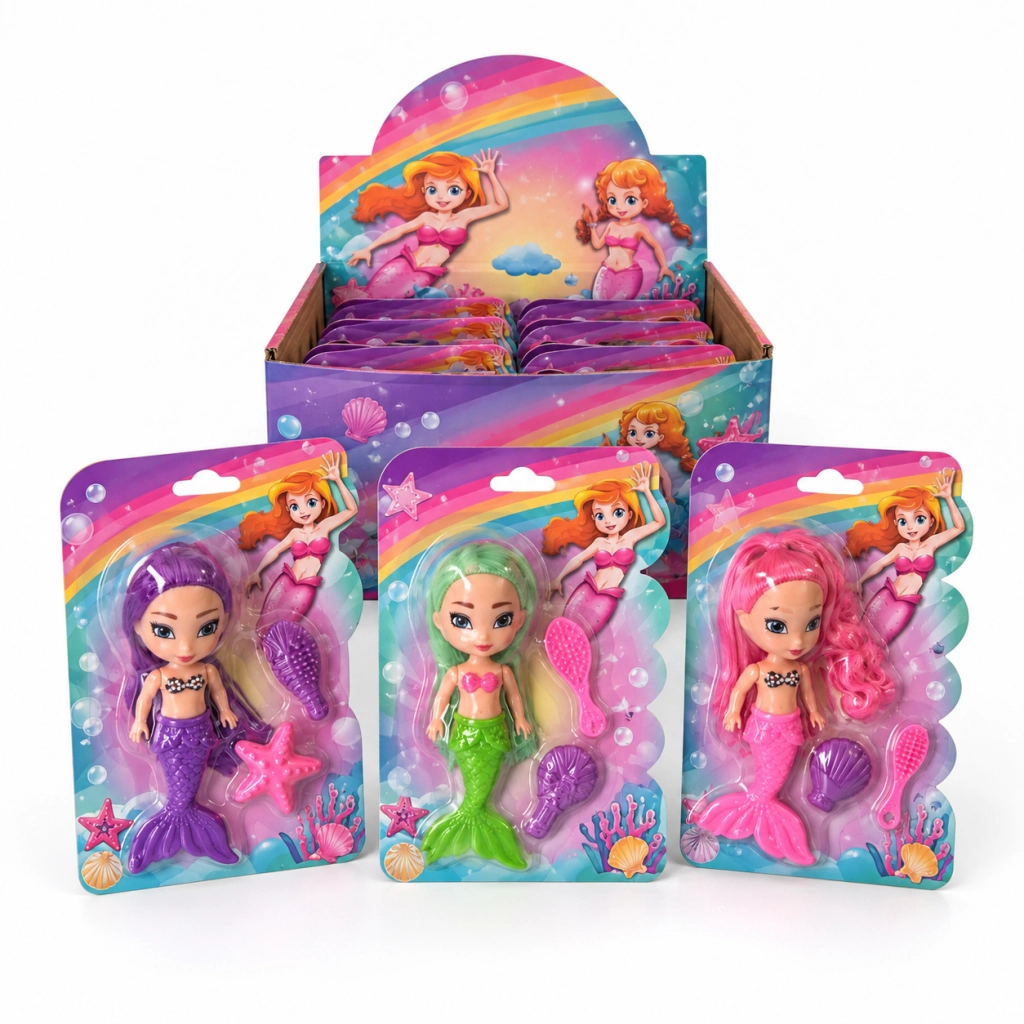 Deniz Kızı Temalı 13 cm Oyuncak 12'li Set