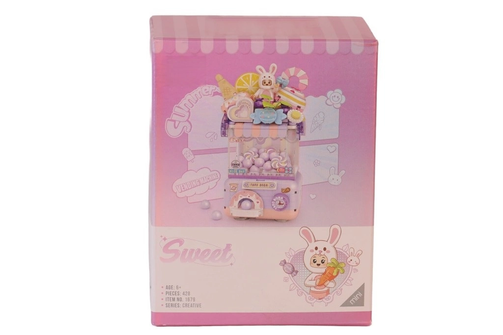 Sevimli Gashapon Makineleri 428 Parça Mor Oyun Seti