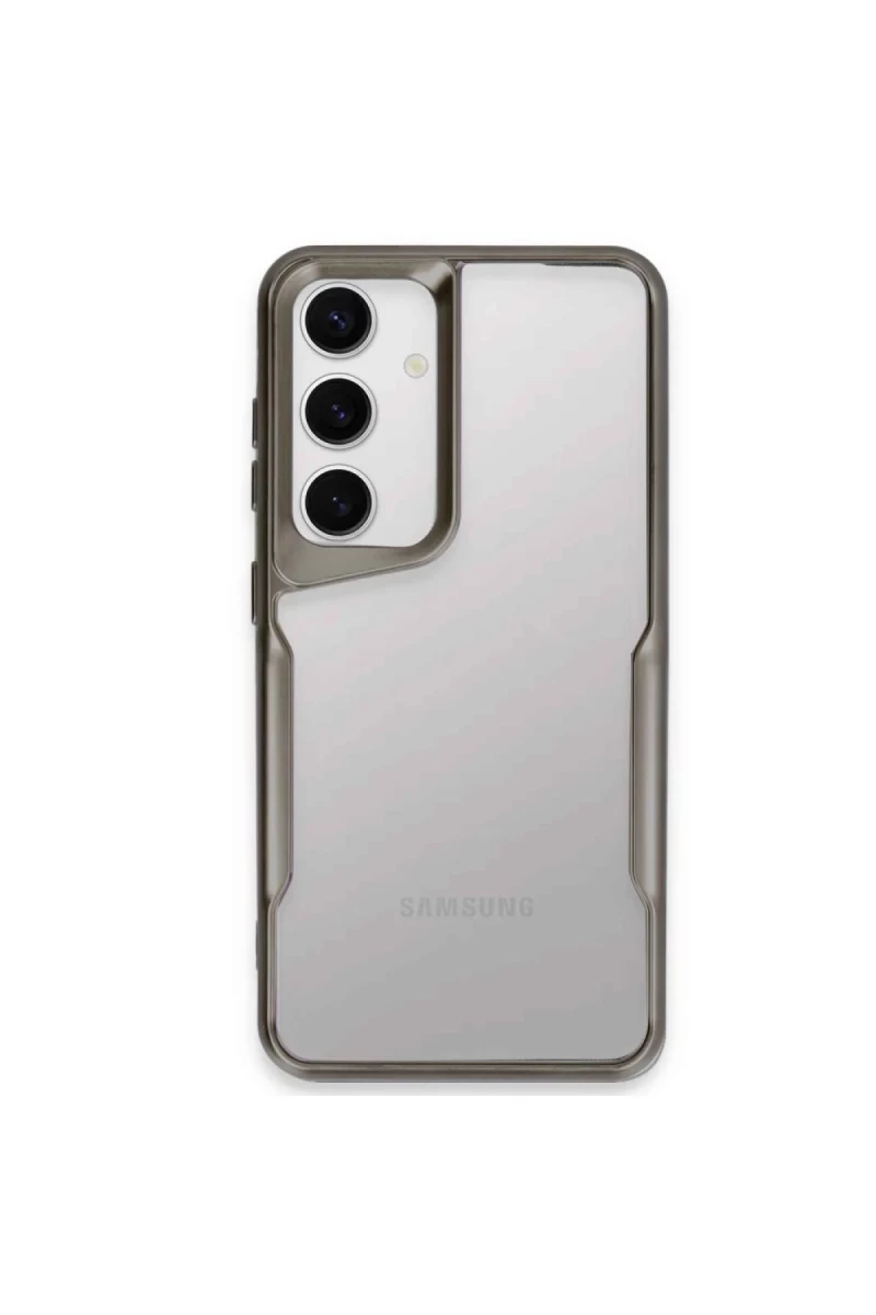 Samsung Galaxy A15 4G Uyumlu Kılıf Boyi Silikon Kapak - Titan Gri