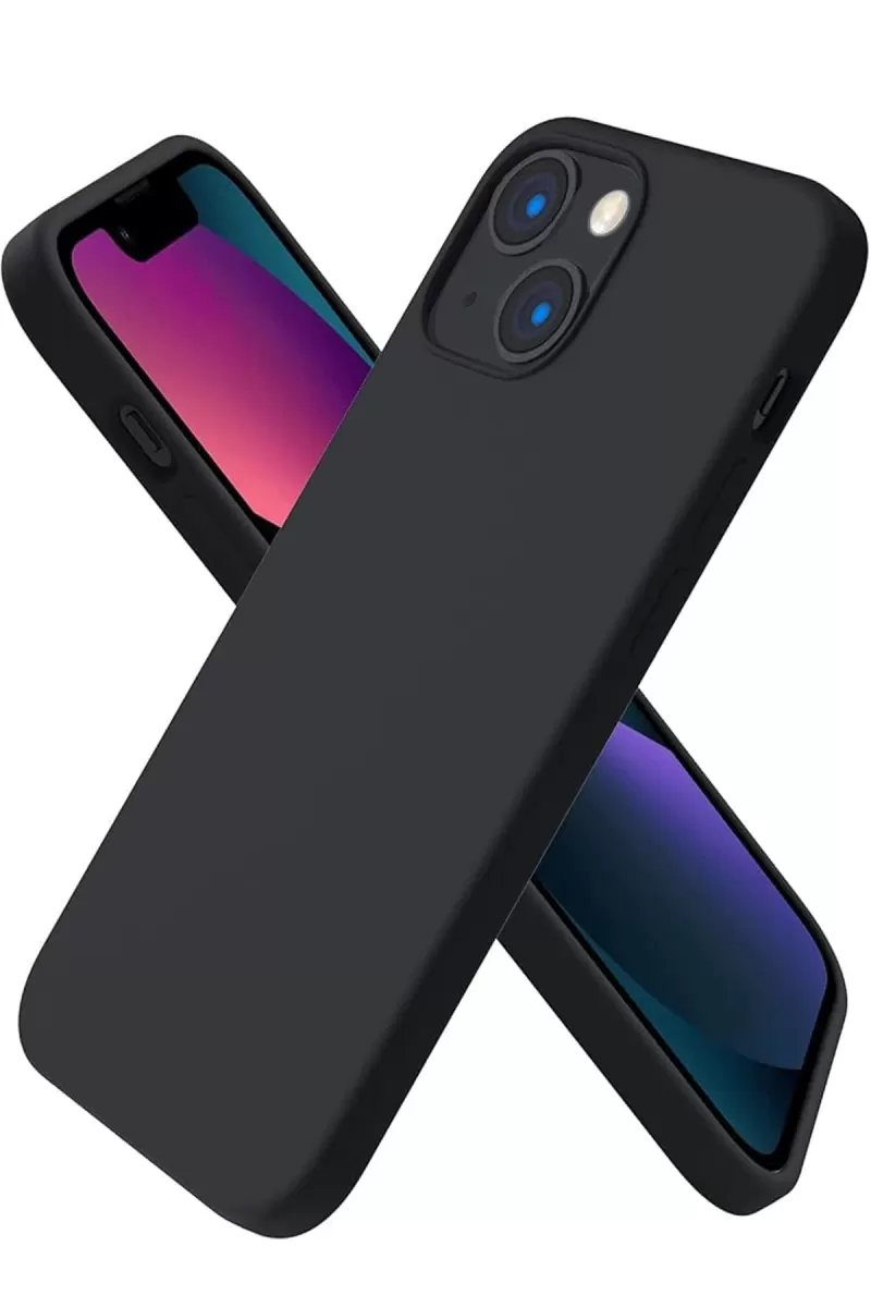 Apple iPhone 13 Mini Uyumlu Kılıf First Silikon - Siyah