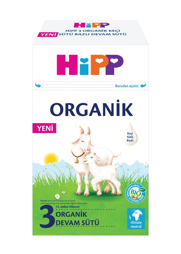 Organik Keçisütü Bazlı Bebek Devam Sütü 400 Gr 3'lü Set