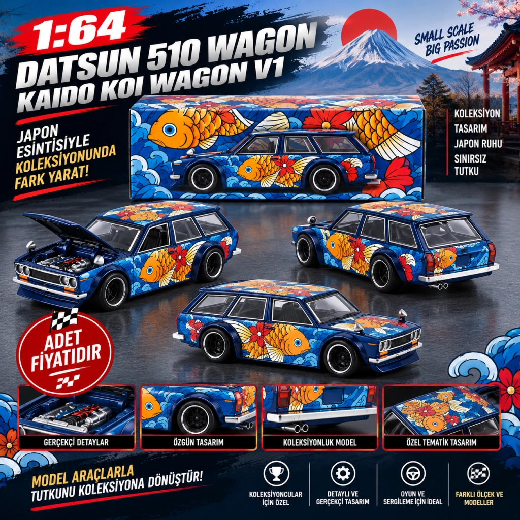 KaidoHouse 1 64 Datsun KAIDO 510 Wagon Koi