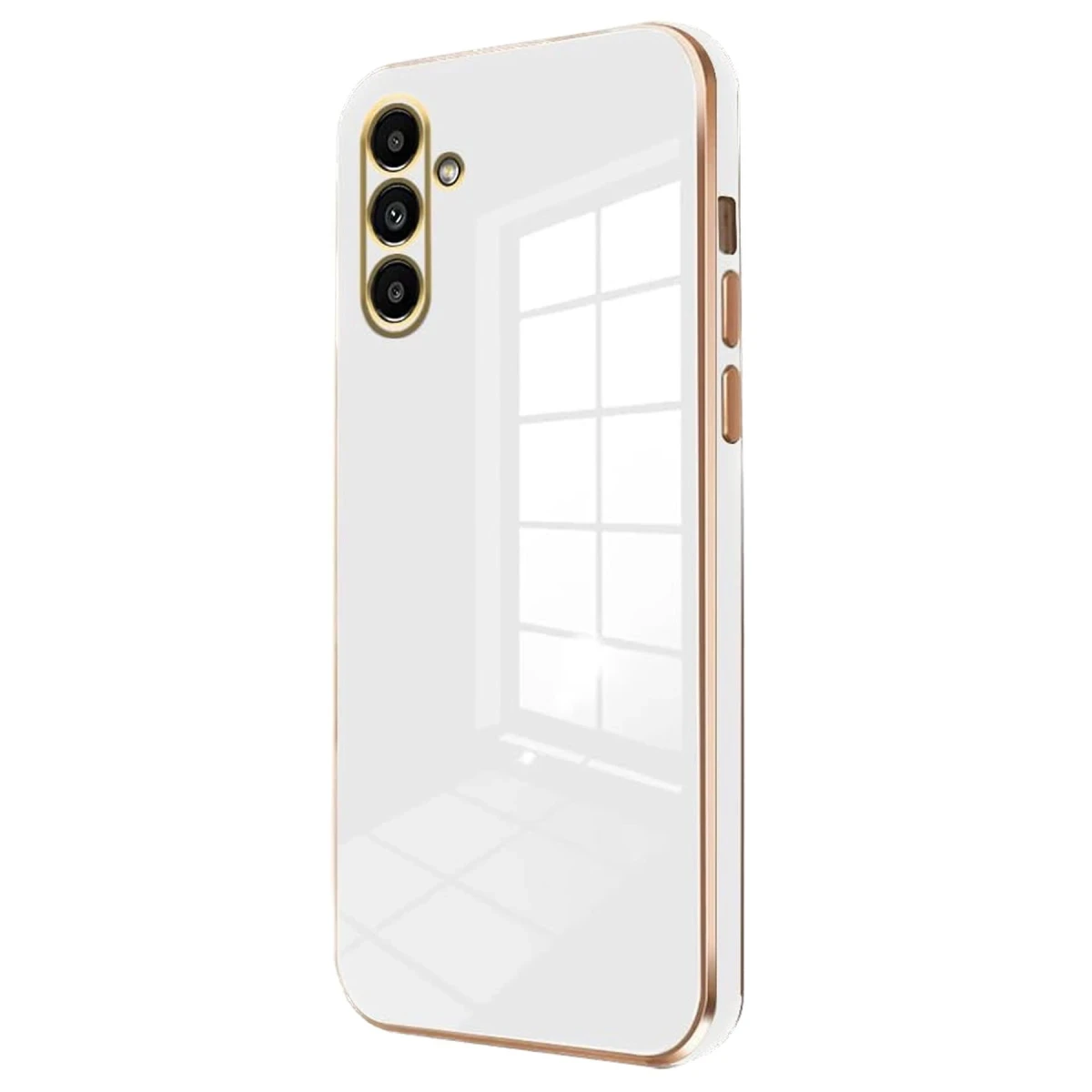Samsung Galaxy A35 5G Kılıf Volet Silikon - Beyaz