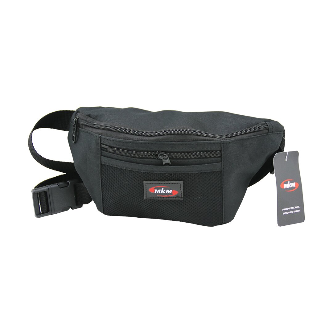 Freebek Bel Çantası 3 Fermuarlı Bölme + 1 Fileli Açık Bölme 10 X 11.5 X 25CM