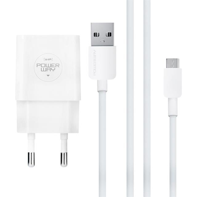 Powerway X-171 Micro USB 2.1 Amper Şarj Aleti-Kablo