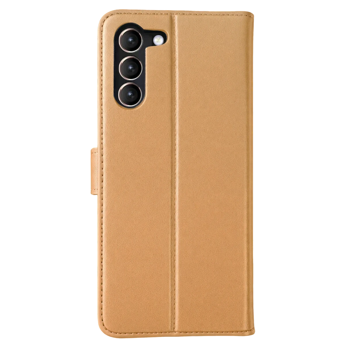 Samsung Galaxy S23 Plus Trend S Plus Kapaklı Kılıf - Gold