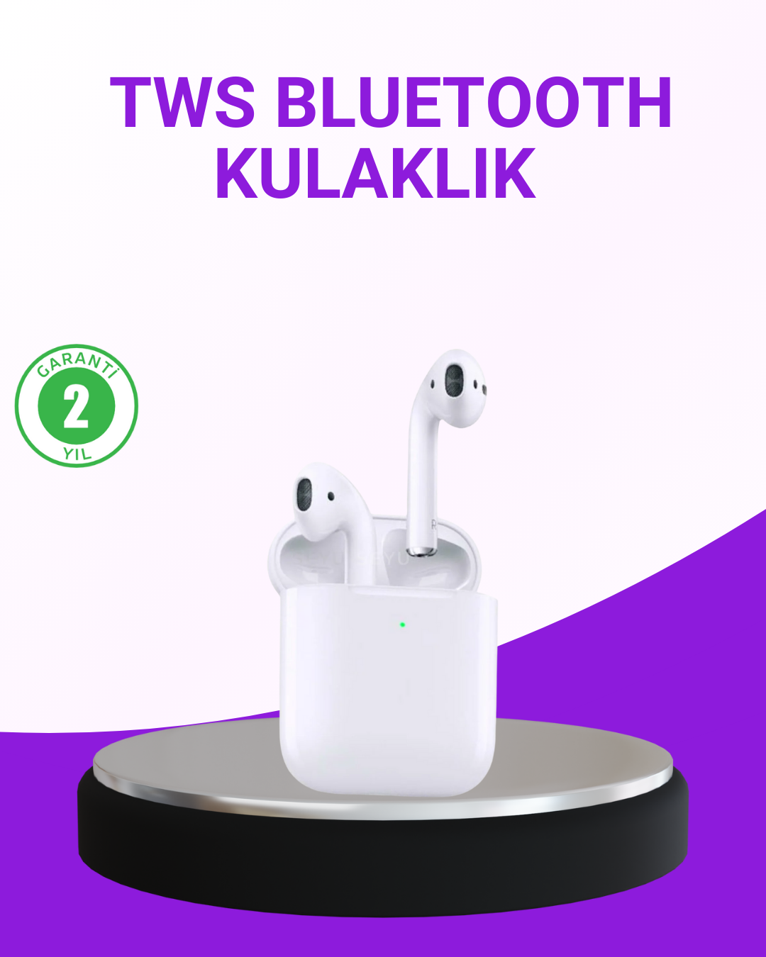 iPhone Tüm Modellerle Uyumlu Bluetooth Kulaklık Gürültü Önleyici Stereo