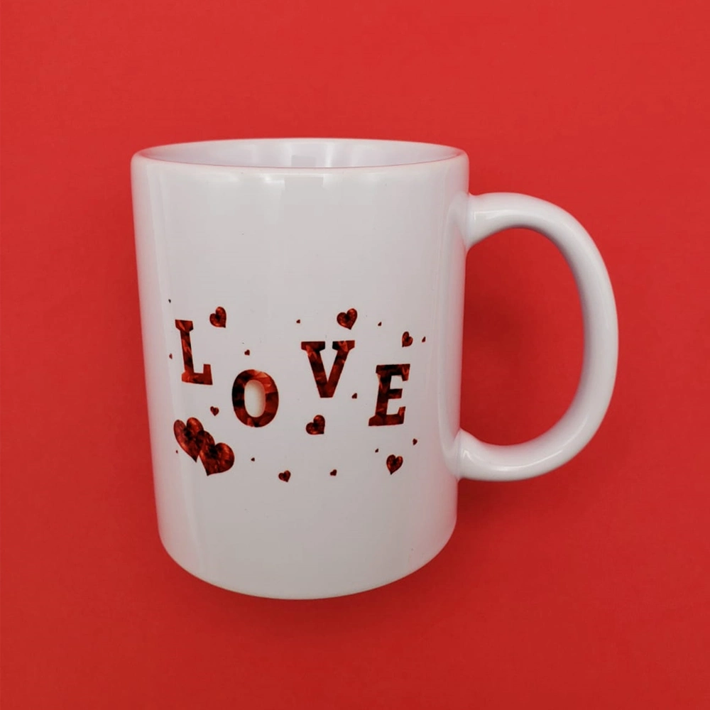 Şık Love Tasarım Kupa Bardak 8x10 cm Seramik