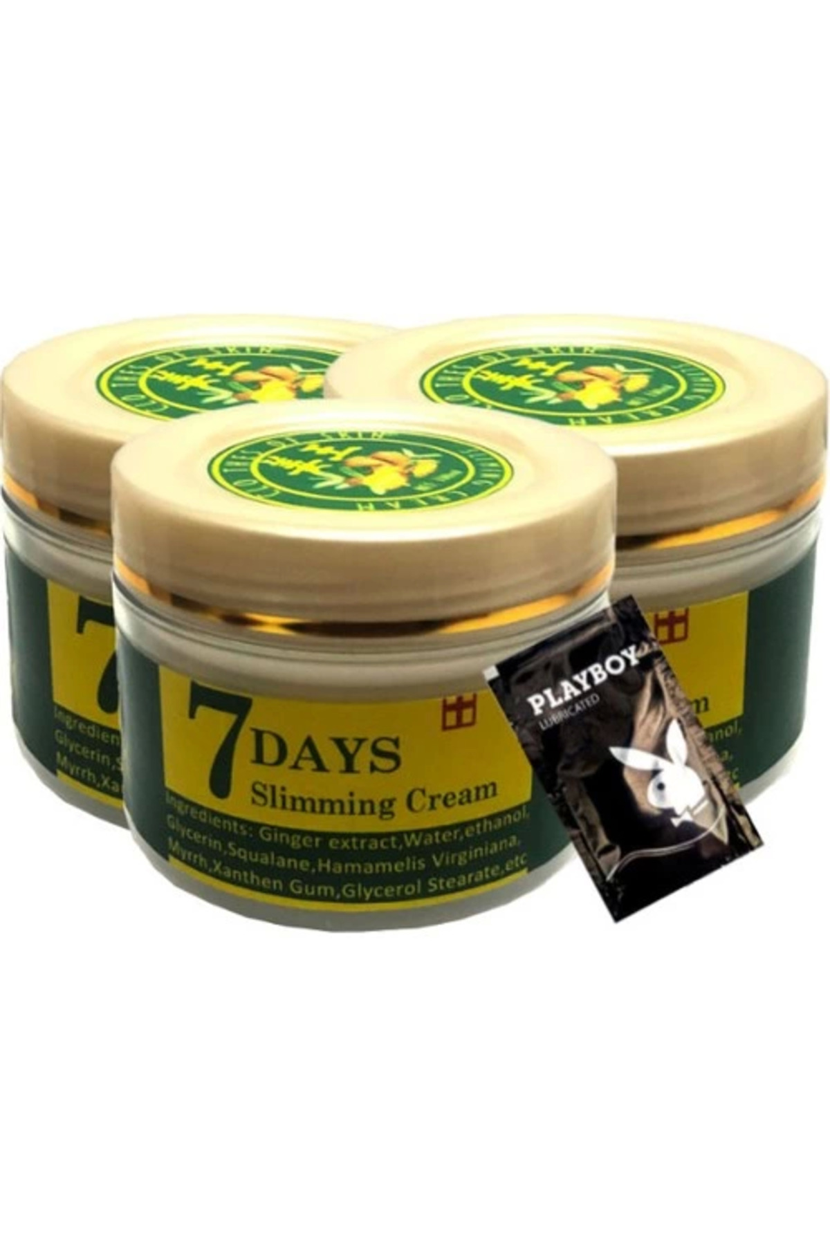 7 Days Ginger 3lü Adet Miracle Slimming Cream Kremi  100 ml + 1 Adet Jel Hediyeli
