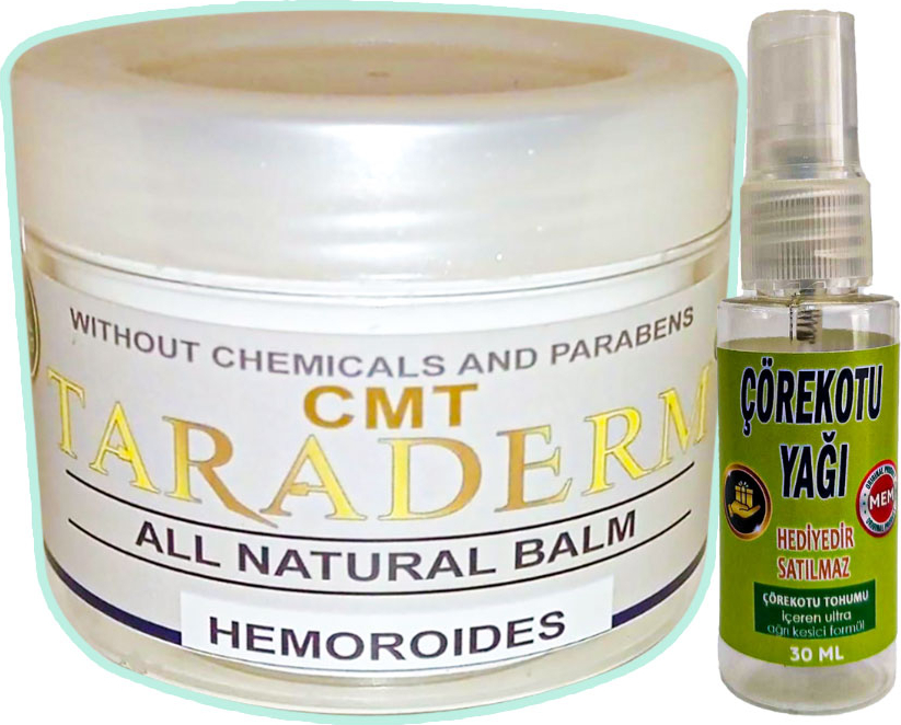 Taraderm Hemor.oidin Kremi 100 ml + Çörek Otu Yağı Teskin Yağı 30 ml