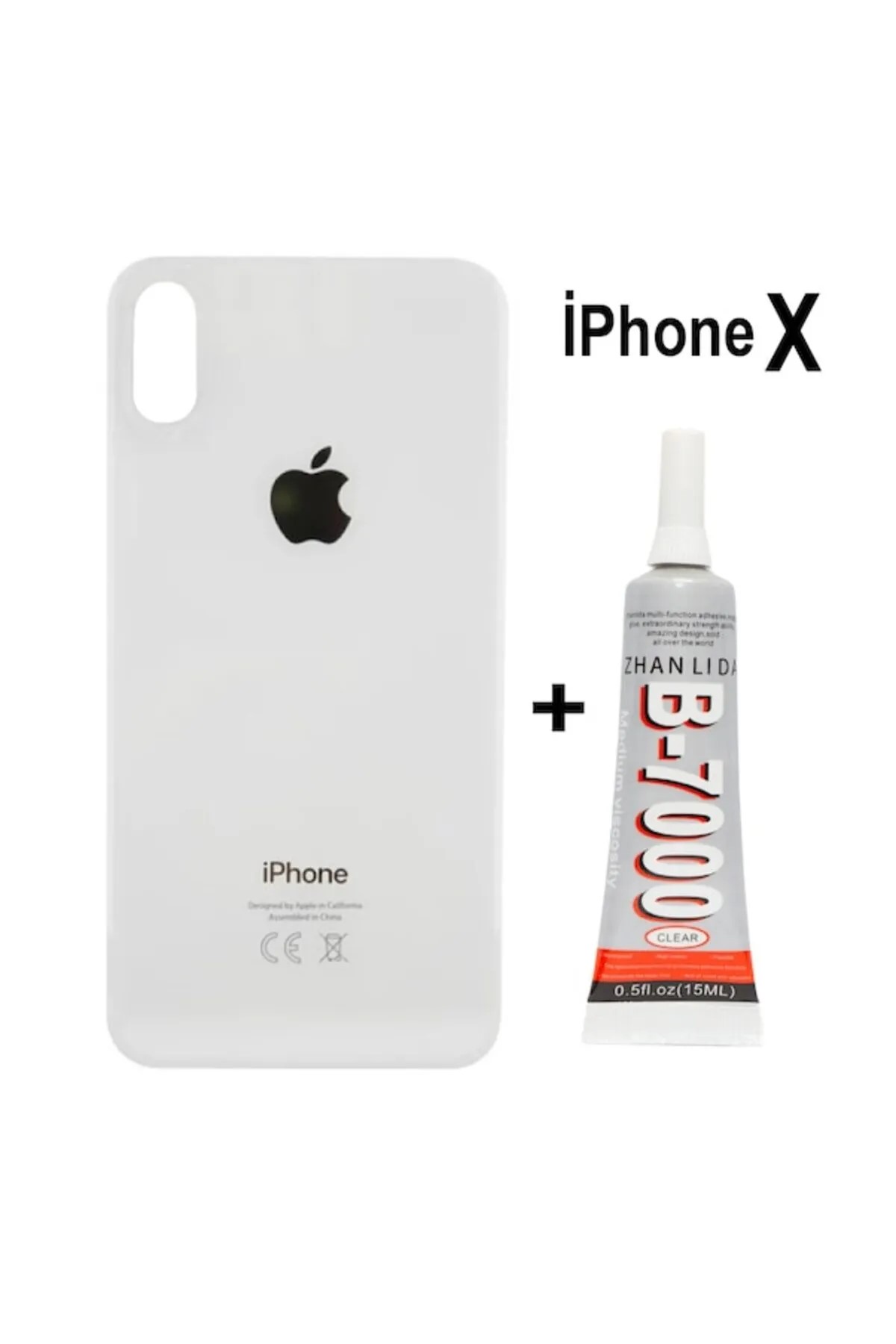iPhone X Uyumlu Arka Pil Kapağı ve Yapıştırıcı Hediye (Be
