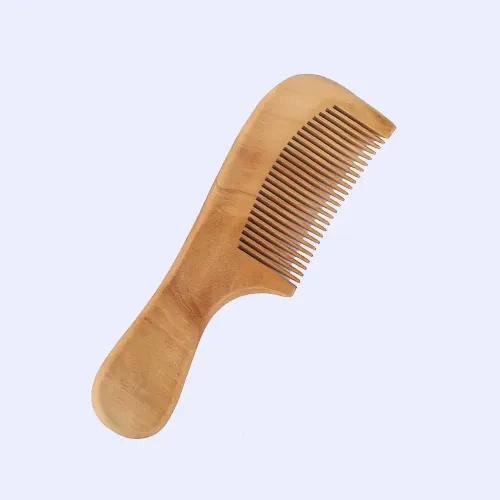 Doğal Ahşap Saplı Tarak 20'li Set 14 cm
