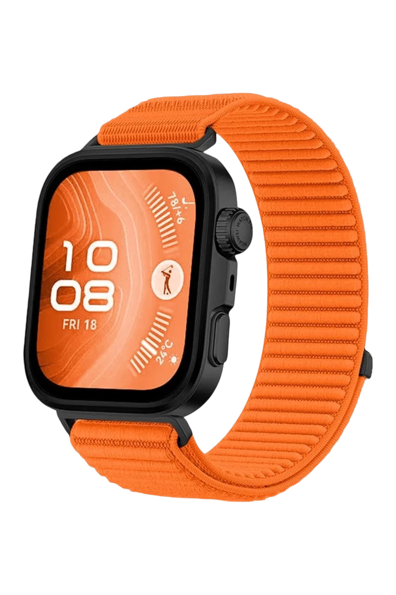 Huawei Fit 4 Braid Kordon - Turuncu