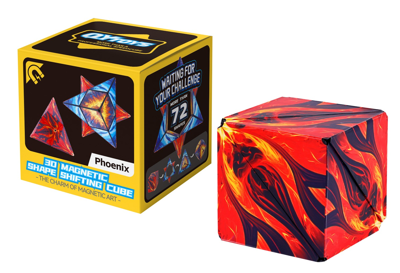 EQY10021 Qy 3D Magnetic Shape Shifting Cube Phoenix