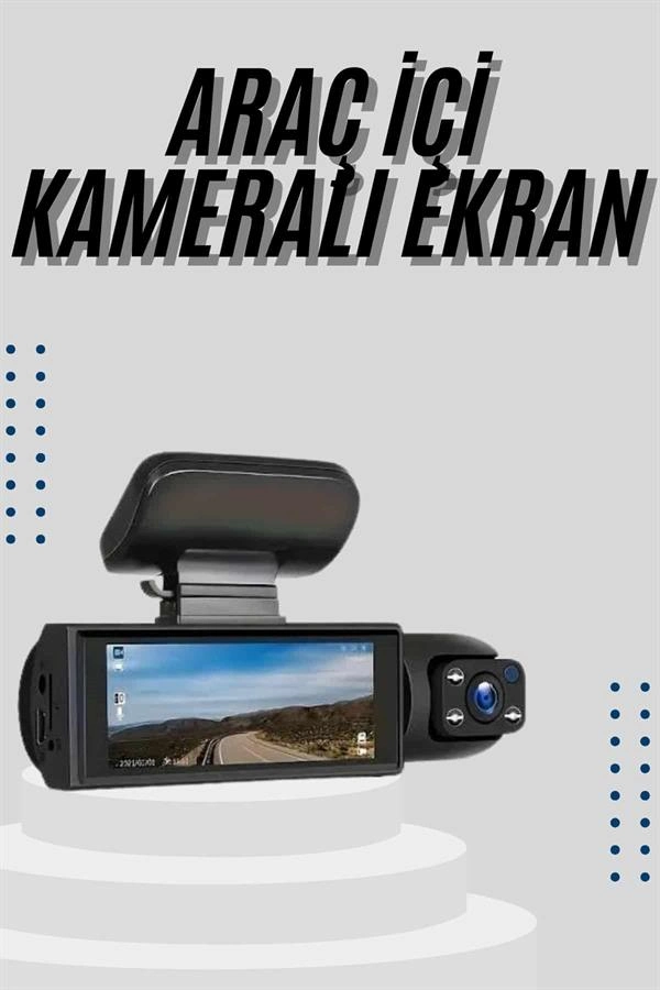 Gelişmiş Çift Kameralı Araç Kamerası Ön Arka Kayıt