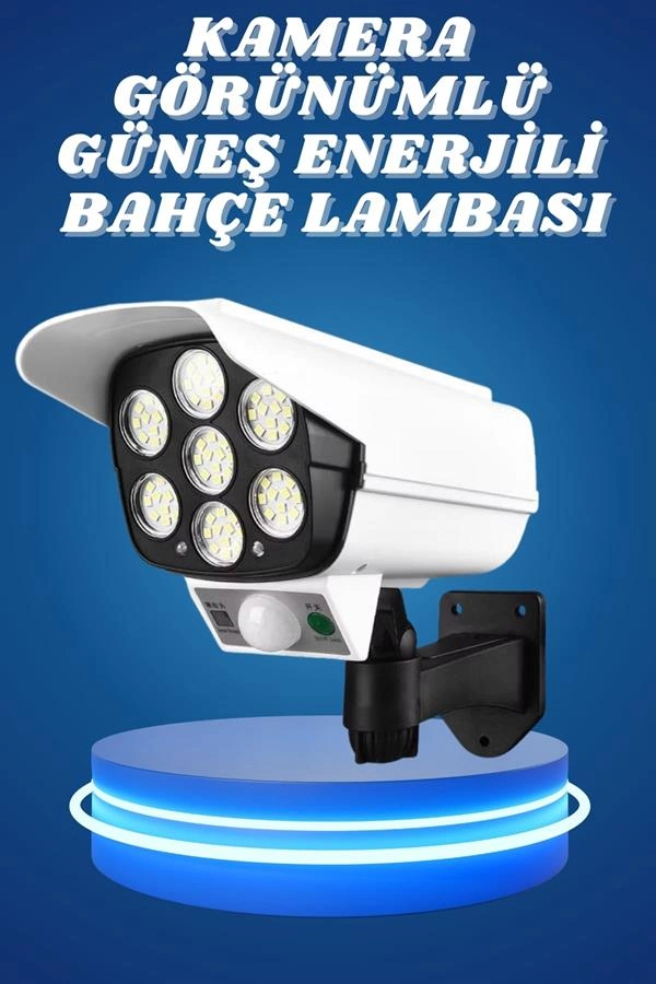 Güneş Enerjili Hareket Sensörlü Led Kamera Bahçe