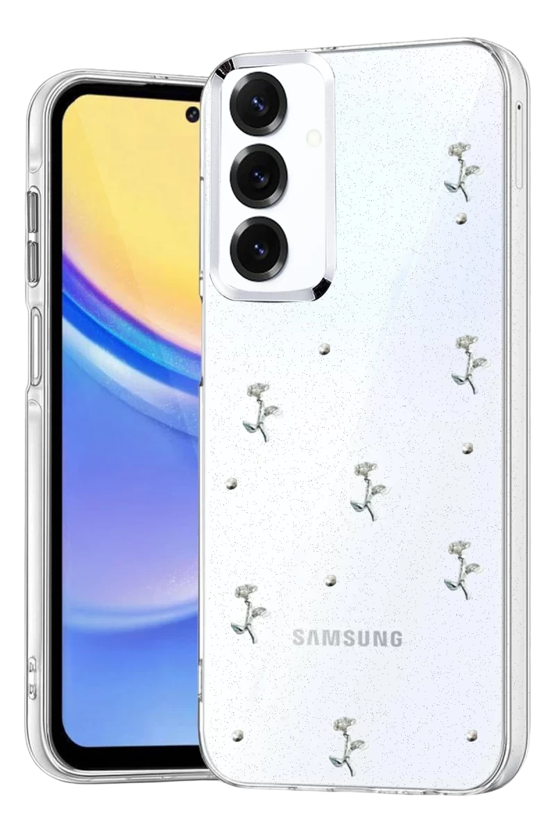 Samsung Galaxy A57 5G Uyumlu Fiyonk Desenli Kapak - Desen 4