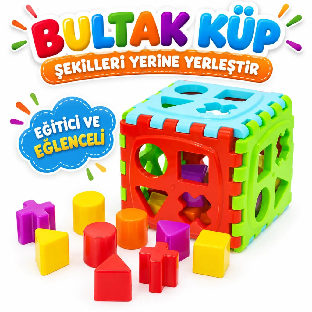 Eğlenceli Bultak Küp Oyuncak 1 Adet