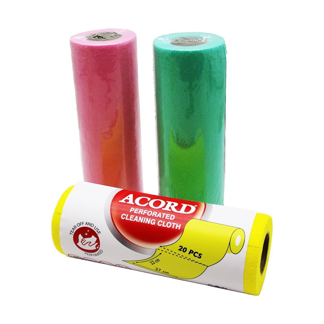 Perforated Sarı Bez Rulo 20 Parça Temizlik Seti