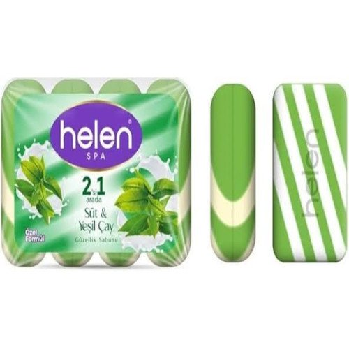 HELEN SÜT YEŞİL ÇAYLI EL SABUNU 4X90 - 360 GR