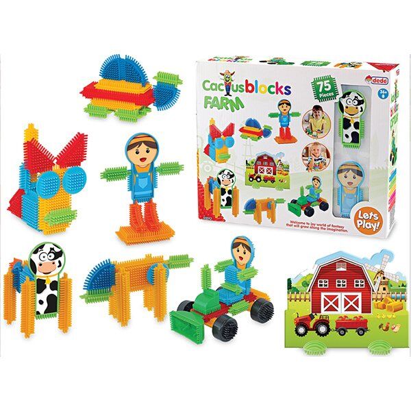 03312 Kaktüs Bloklar Çiftlik 75PCS