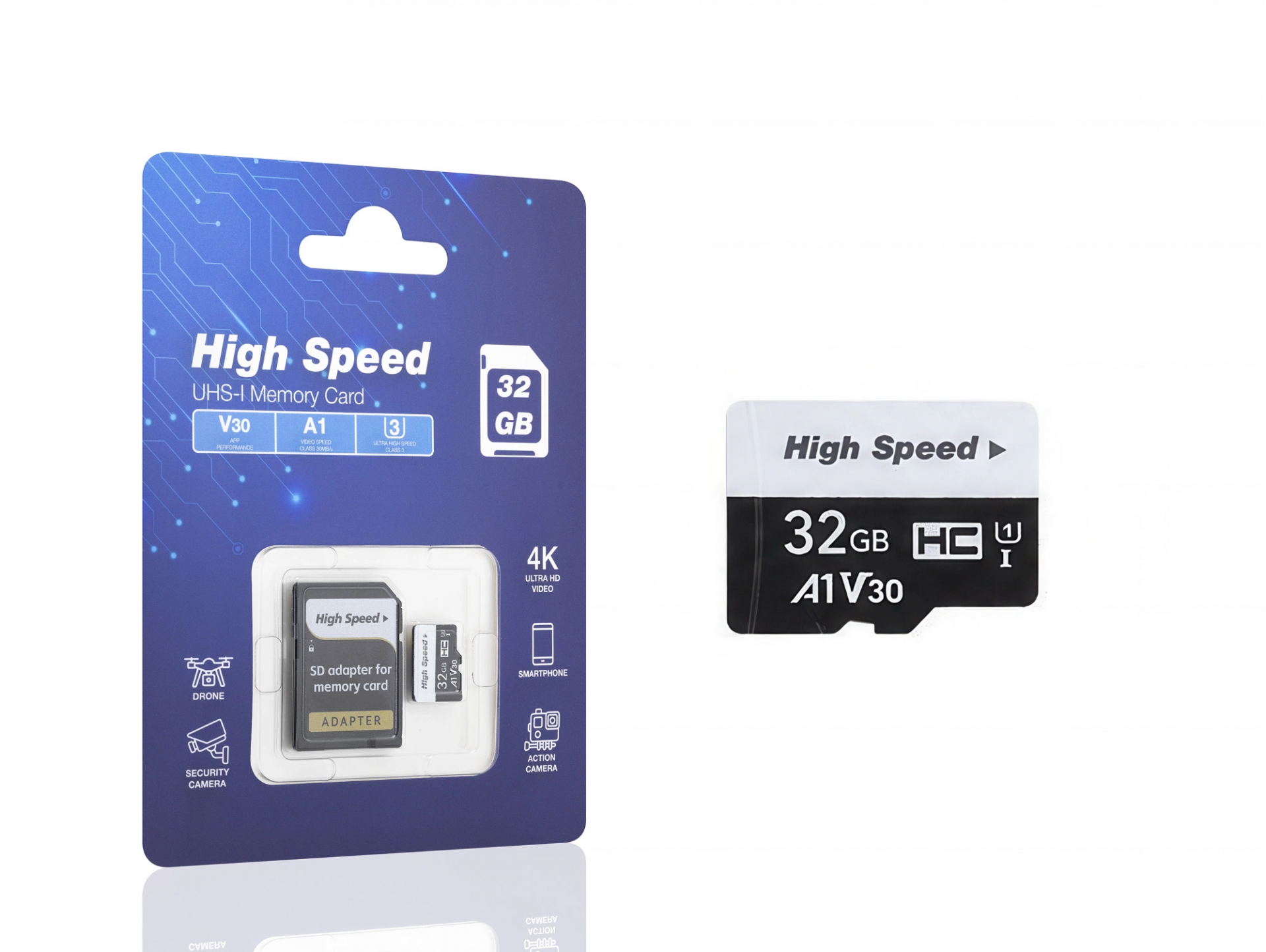 Yüksek Performanslı 32 Gb Microsdhc Hafıza Kartı Adaptörlü