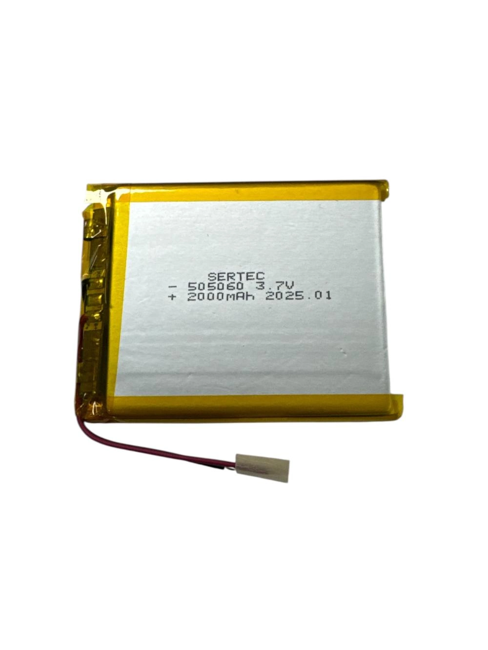 Yüksek Kapasiteli Li-Polymer Pil 2000 mAh 3.7V