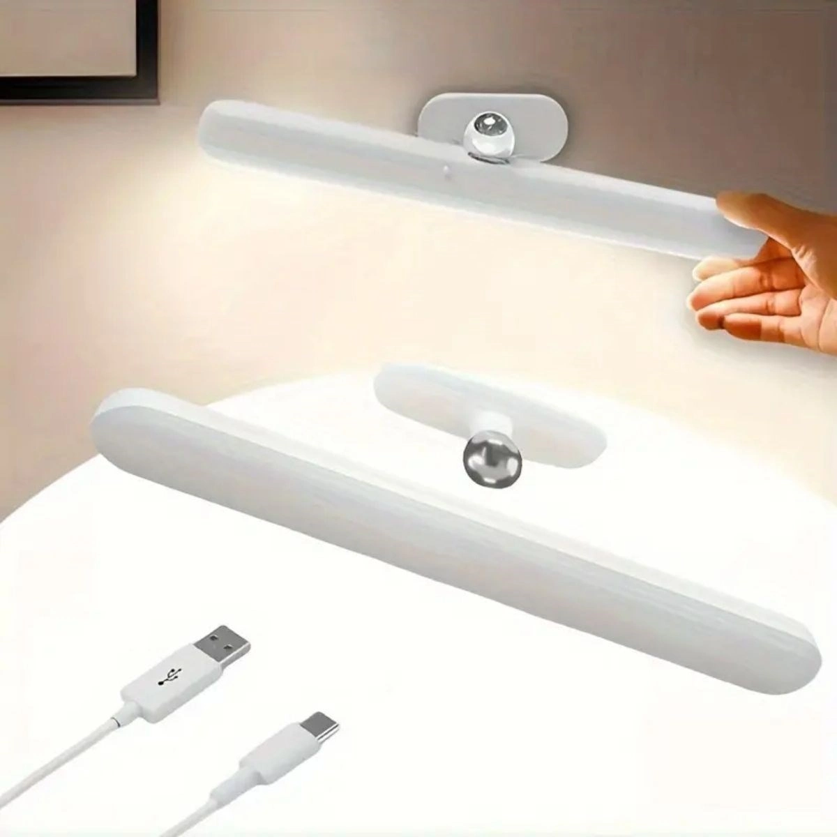 Şık Dokunmatik LED Makyaj Işığı 27 cm USB Şarjlı