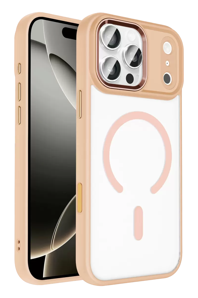 Joko Apple iPhone 17 Pro Uyumlu Terea Magsafe Kapak - Pembe