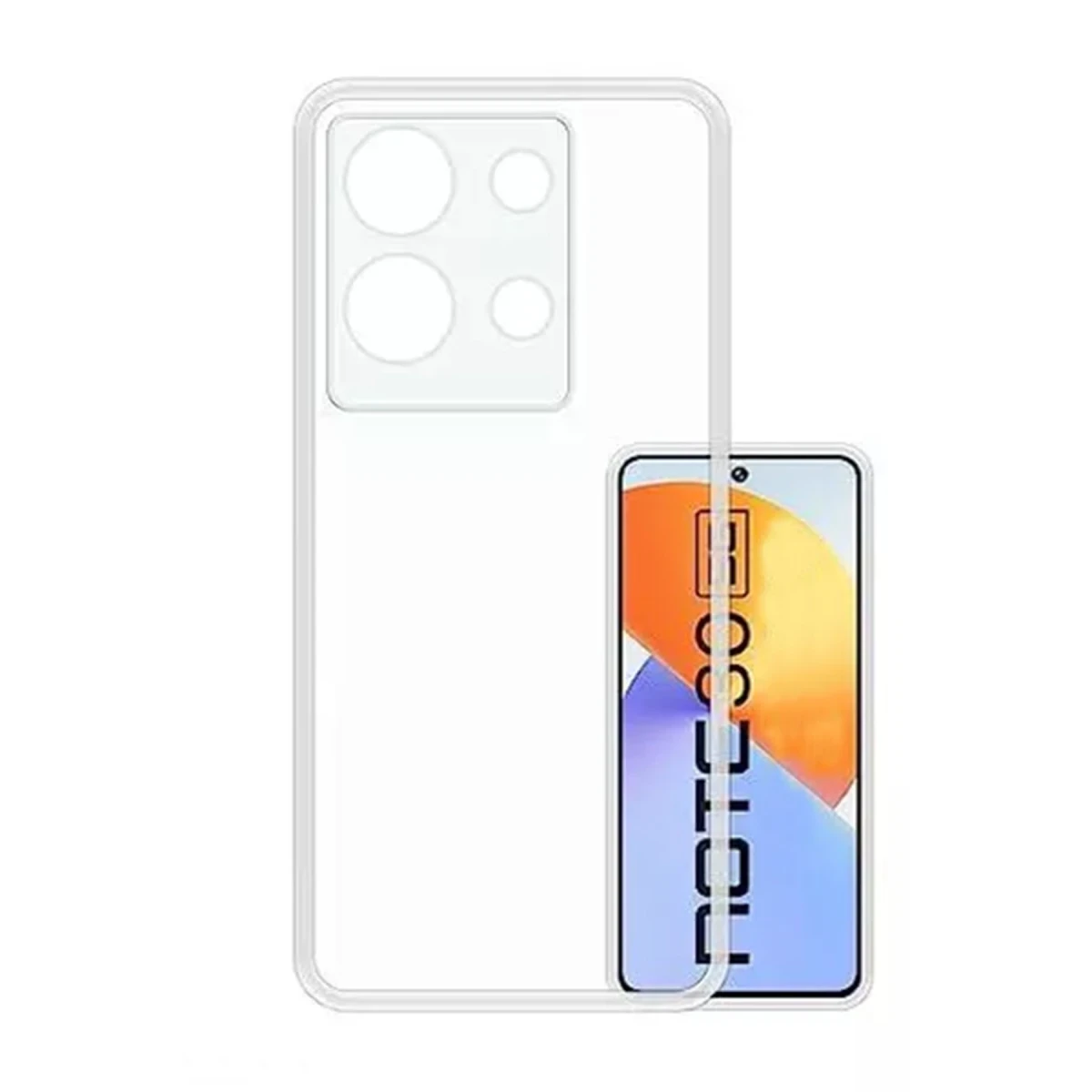 İnfinix Note 30 Kılıf Lüx Şeffaf Silikon